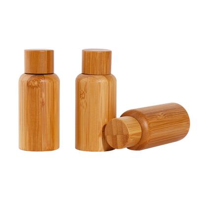 China Eco Friendly Custom Bamboo Wooden Cream Jar For Cosmetic Packaging for sale