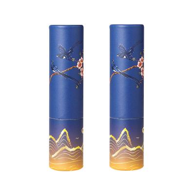 China Empty Biodegradable Custom Cosmetic Paper Tube For Lipstick Packaging en venta