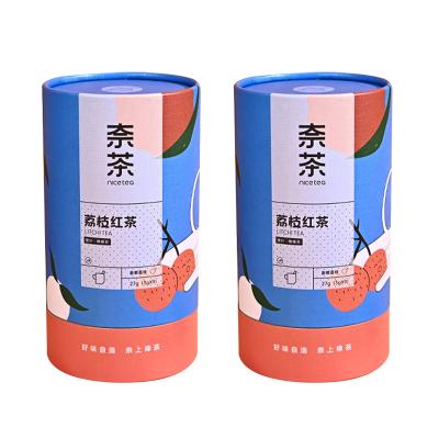 China Biodegradable Custom Carton Cylinder Paper Tube Box Gift Color Box à venda