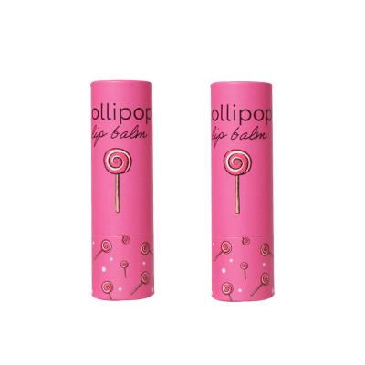 China Natural Deodorant Kraft Cardboard push-up Tube Packaging for Lip balm&body balm lipsticks for sale