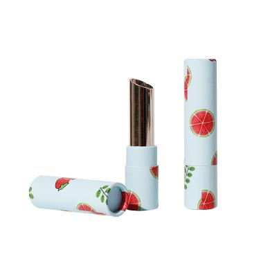 China Luxury lipstick tube box round cardboard paper lip balm tube for packaging for sale