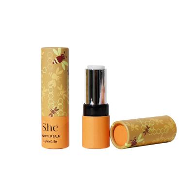 Chine Custom Printing Lip Balm Container Concealer Empty Round Paper Lipstick Tube à vendre
