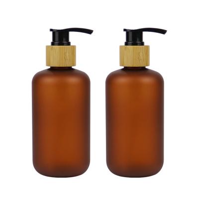 China Brown 80ml 120ml 150ml Pet Lotion Pump Bottle For Personal Care for sale