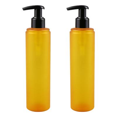 China 250ml 500ml PET Plastic Press Bottle Shampoo Conditioner Body Wash Bottles for sale