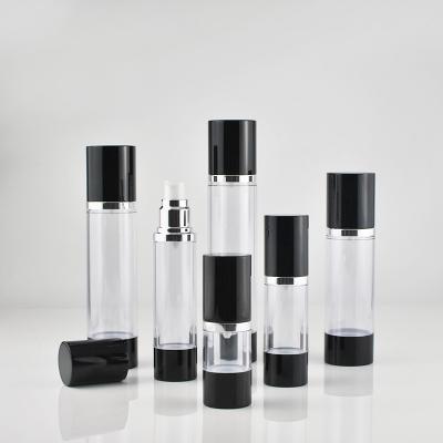 China BPA Free DIY Clear Round 60ml Pump Airless Bottles For Cosmetic for sale