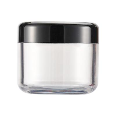 China PASSEN 10g Glass Lip Balm Jars Black Plastic Lids Glass Containers For Creams for sale