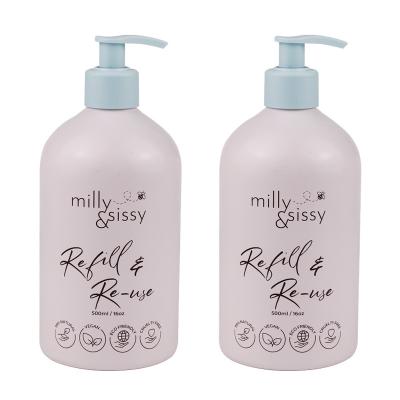 Chine Bouteille de shampooing de pompe de Logo Pink Aluminum Cosmetic Bottles 30ml 50ml d'écran en soie à vendre
