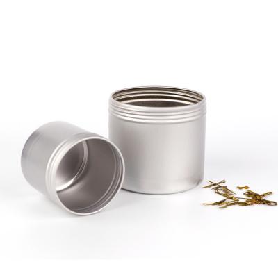 China Food Grade Mint Candy Tea Aluminum Canisters Screw Lid Aluminum Cream Jar for sale