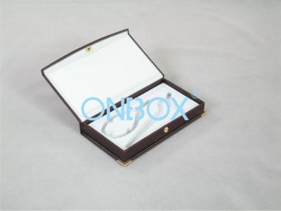 China SAP17137 Cardboard Box in PU Leather For Key Chain , Scissor And Pen for sale