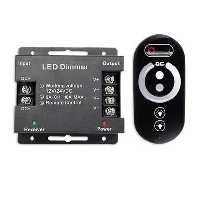 China RF Wireless LED Controller Dimmer DC12V Touch Remote For 3528 Single Color LED Strip for sale