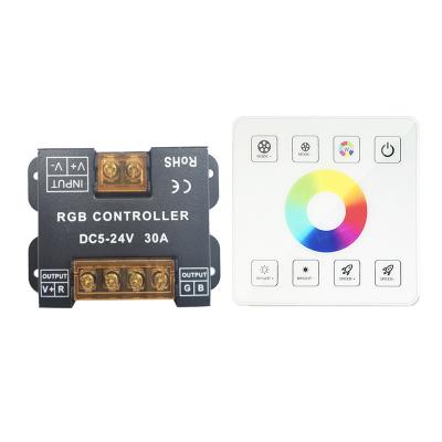 China Single Color LED Dimming Controller , 30A High Power RGB Control Panel for sale