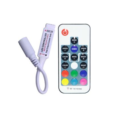 China 17 Key LED Mini Controller 12V 3 Channel RF Wireless Remote For 5050 LED Strip for sale