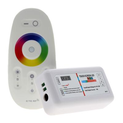 China 2.4 Ghz Touch Remote LED RGB Controller Dimmable Wireless For LED Strip Light for sale