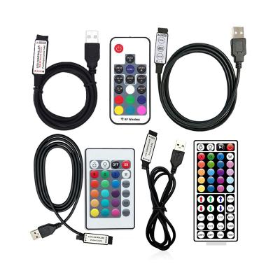 China USB 5V LED Controller Mini Wireless Remote Control For LED RGB Color Bar 5050 for sale