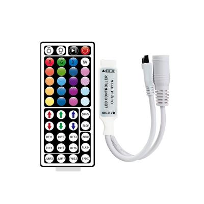 China 144W Mini 44 Keys IR Controller , Colorful RGB Light Strip Controller for sale