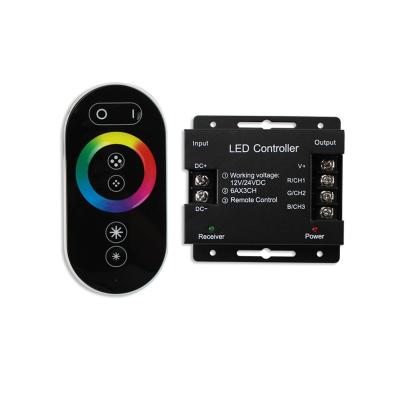 China 18A Touch Screen LED RGB Strip RF Controller For LED Strip Light for sale