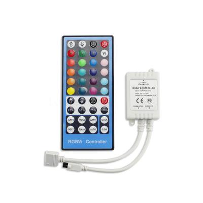 China 40 Key RGBW Smart LED Strip Controller 5 Pins IR Remote Control For SMD 5050 Strip for sale