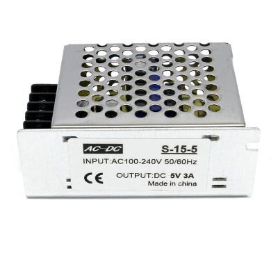 China 15W 5V 3A Switching Power Supply For LED Strip Light Driver for sale