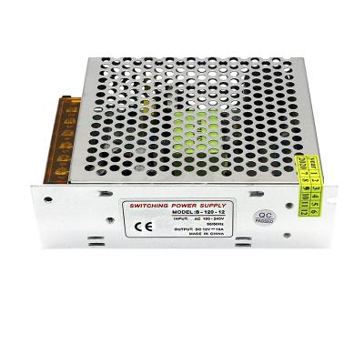 China Aluminum Case Regulated Switch Power Supply 100V - 240V AC To DC 12V 10A 120W for sale