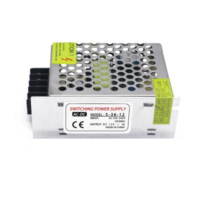 China DC 12V 36W 3A Switch Power Supply For LED Lighting Voltage Regulator Drive Power for sale