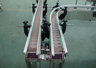 China Stainless Steel Turning Slat Chain Conveyor for Bottles Conveying for sale