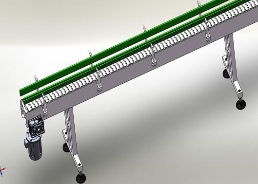 Quality Straight Slat Chain Type Conveyor for Bottle and Tin Conveying for sale