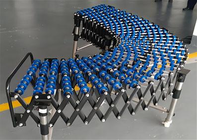 China Unpowered Explandable Roller Conveyor Skate Wheel Conveyor with Various Shapes for sale