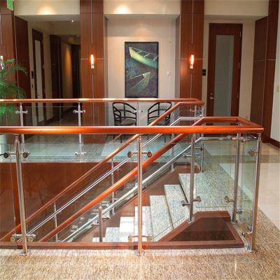 China TESIA Modern Glass Balustrade Railing For Apartment Balcony Deck Terrace Staircase for sale