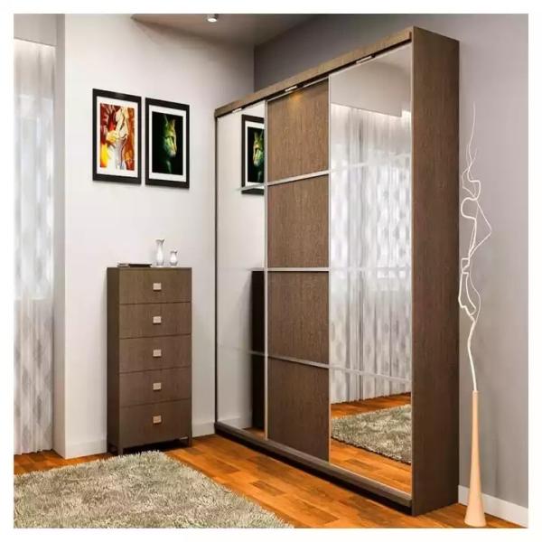 Quality Solid Wood Modern Bedroom Wardrobes , Bedroom Furniture Customized Wardrobe for sale