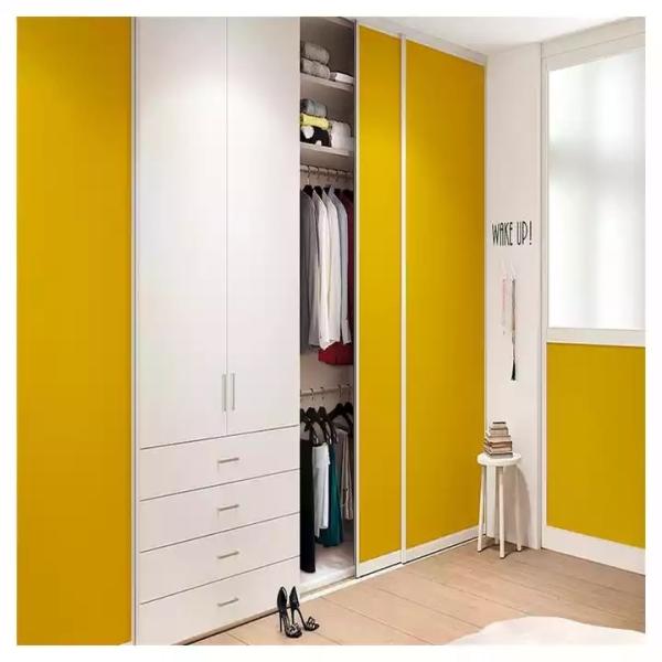 Quality MDF Plastic Bedroom Sliding Wardrobe Modern Metal Solid Wood for sale