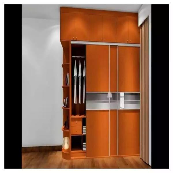 Quality MDF Plastic Bedroom Sliding Wardrobe Modern Metal Solid Wood for sale