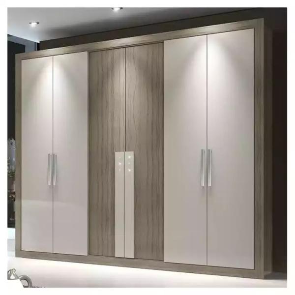 Quality MDF Plastic Bedroom Sliding Wardrobe Modern Metal Solid Wood for sale