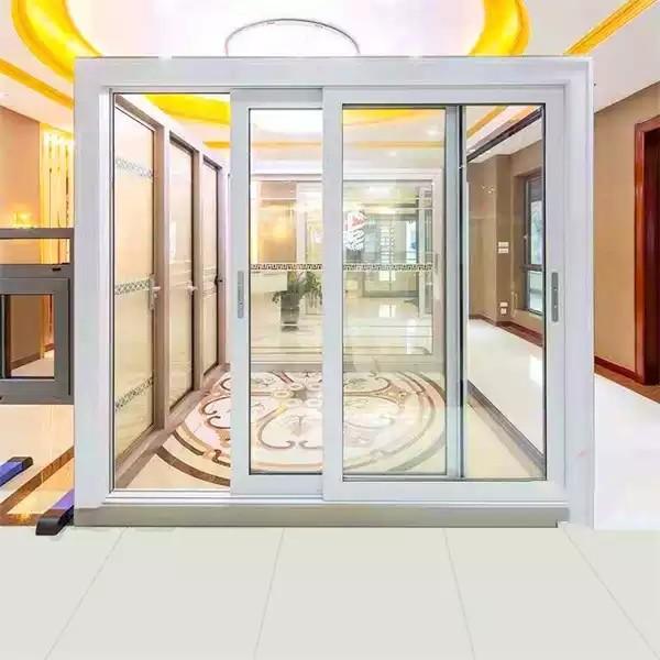 Quality Thermal Break Double Glazed Aluminum Sliding Window Door Tempered Low E for sale