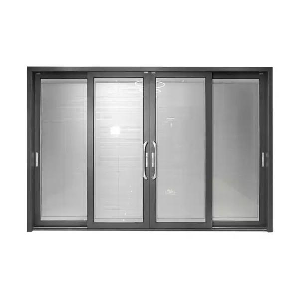 Quality Customized Modern Multi Panel Sliding Doors , Temper Glass Aluminum Frame Doors for sale