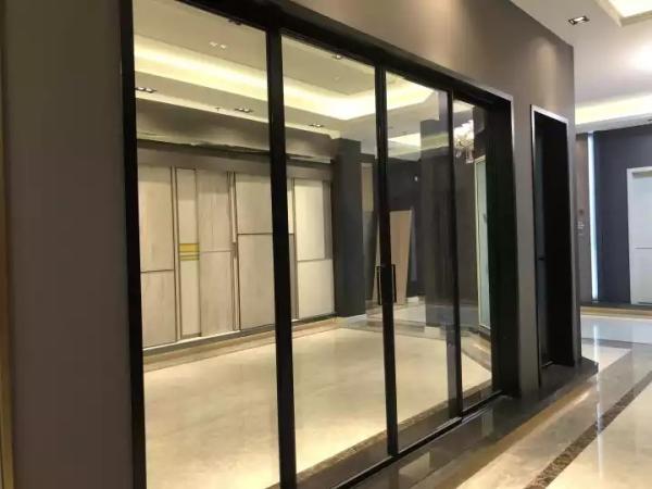 Quality Modern Tempered Glass Doors , Waterproof Sliding Aluminium Frame Doors for sale