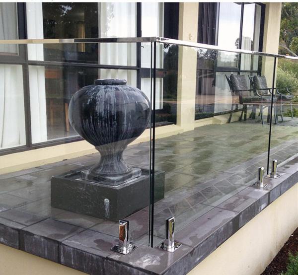 Quality Modern Stainless Steel Frameless Glass Balustrade Railings For Indoor And Outdoor for sale