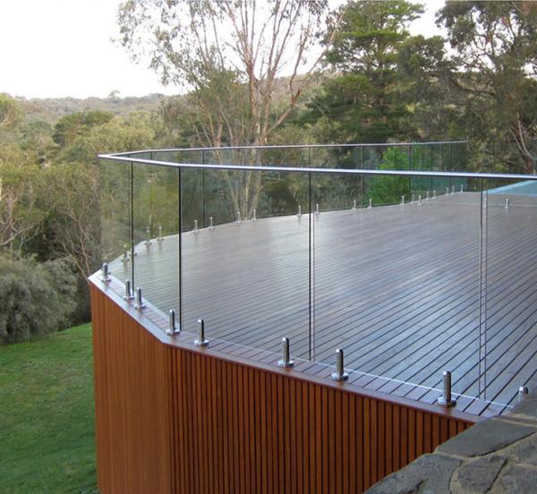 Quality Modern Stainless Steel Frameless Glass Balustrade Railings For Indoor And for sale