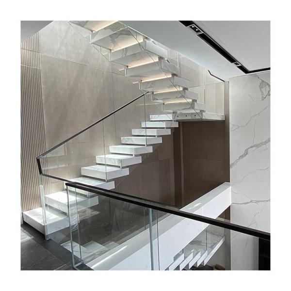 Quality High End Stone Steps Straight Stair LED Zig Zag Shape Stringer for sale