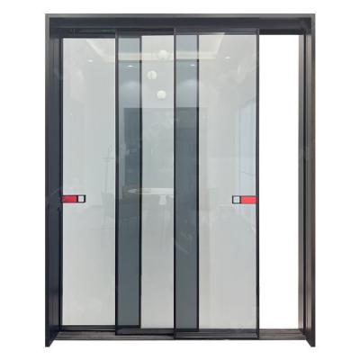 China Interior Modern Bathroom Aluminum Frame Sliding Door Glass Pocket System for sale