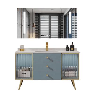 China Led Mirror Light Accessories Luxury Bathroom Cabinets Custom Furniture for sale