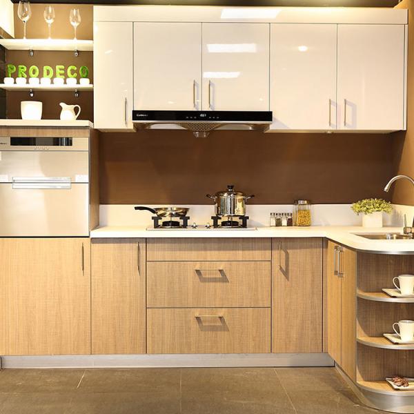 Quality CE Custom Luxury Kitchen Furniture , Flat Pack Kitchen Cabinet for sale