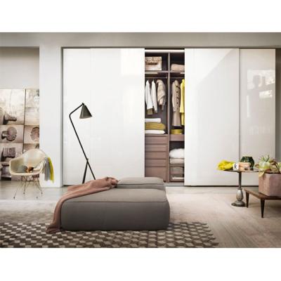 China Muebles modernos Dormitorio de armario de puerta corredera personalizado de gama alta en venta