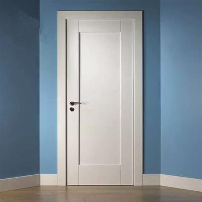 China Indoor Shaker Plain Wooden Solid Interior Hard Wood Door CE approved à venda