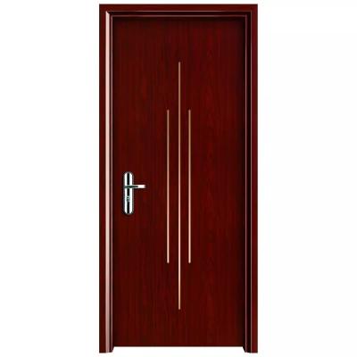 China Waterproof Customized Wooden Plywood Room Door PVC WPC Internal à venda