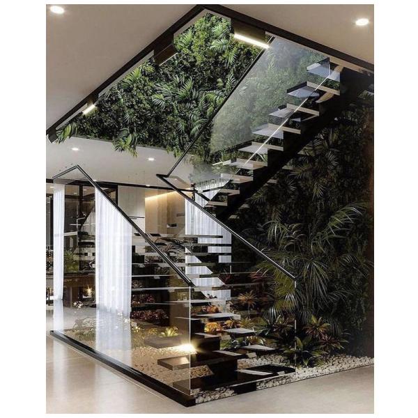 Quality Australian Standard Modern Interior Staircase With Led Marble for sale