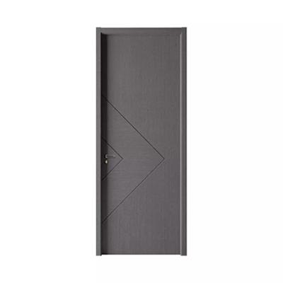 China Flush Wooden Panel Design Modern Bedroom Hard Wood Door Waterproof Soundproof en venta