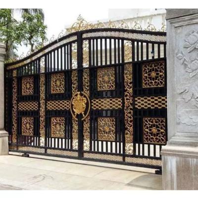 Китай Внешняя входная дверь дома, гальванизированный дизайн чугунных ворот новый продается