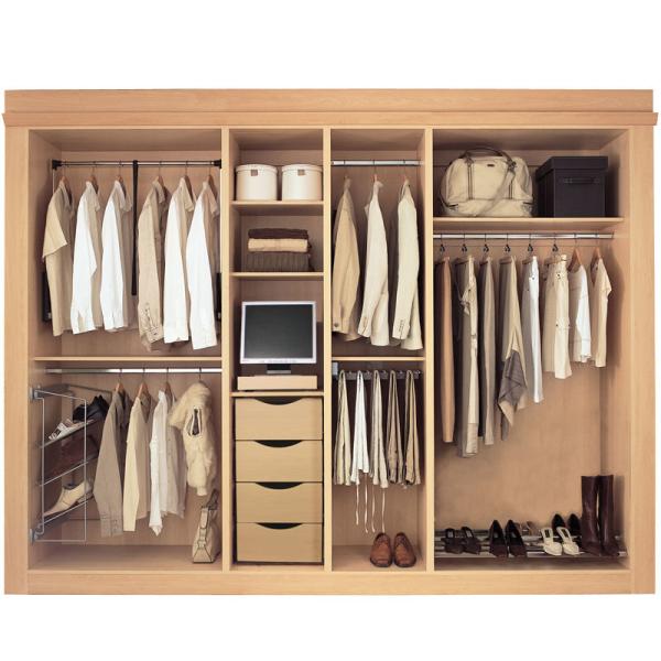 Quality Custom Made Design Modern Clothes Cabinet Without Doors Wardrobes for sale