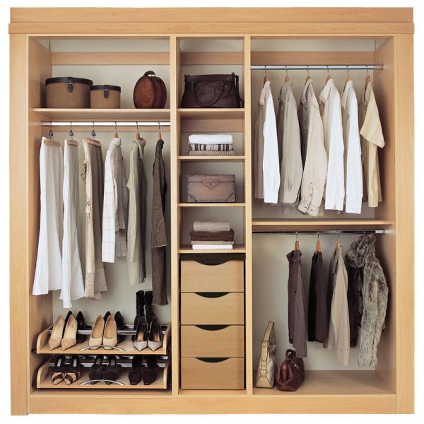 Quality Custom Made Design Modern Clothes Cabinet Without Doors Wardrobes for sale