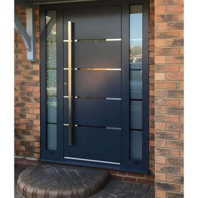 China Exterior Entrance Front Main Gate Steel Security Doors Modern Residential for sale